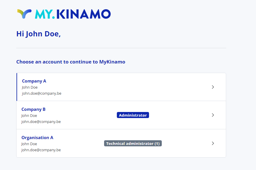 Mykinamo account en a